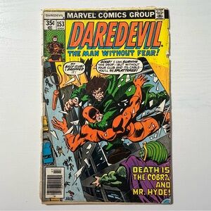 Marvel Comics Daredevil #153 Jul '78 Key Issue 1st App Ben Urich Bronze Age FAIR